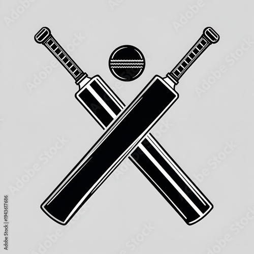 vector illustration of a pair of bats