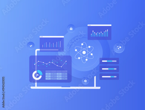 Quantum technology communications, secure data transmission, qubit encryption methods, network security protocol, emerging tech infrastructure, quantum tech flat infographic vector illustration