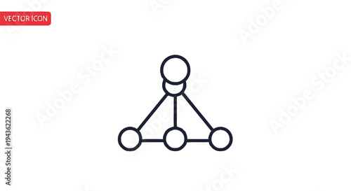 Simple Network Diagram with Connected Nodes.