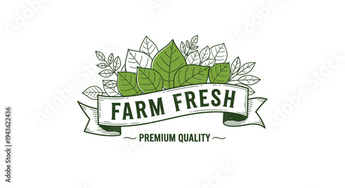 Farm Fresh Premium Quality Logo Design.