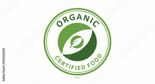 Organic Certified Food Green Logo.