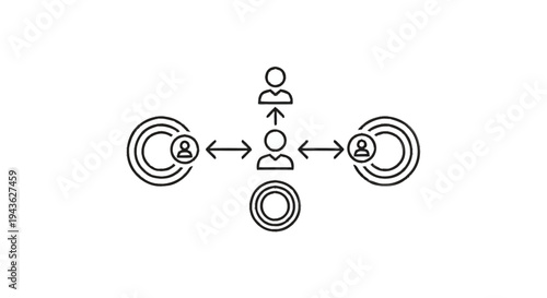Social Network Connection and Communication Concept.
