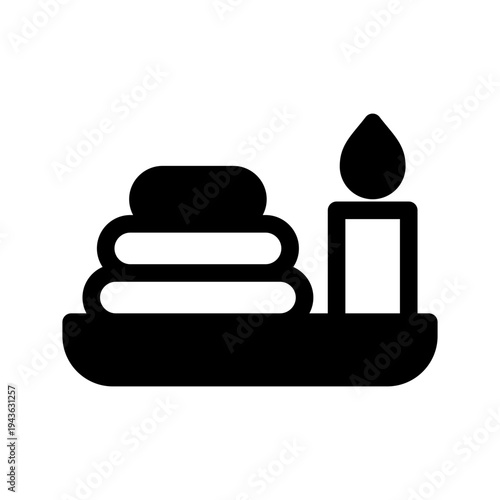 Spa Center Icon Vector Symbol Design Illustration