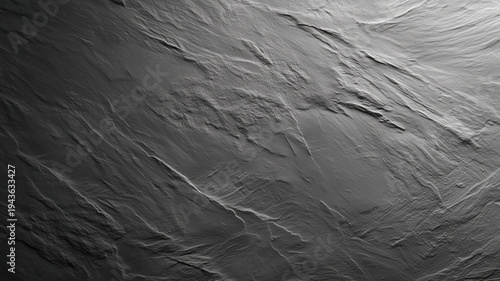 黒い岩肌の凹凸が際立つ質感表現。背景やテクスチャ素材に適した岩石表面のクローズアップ。