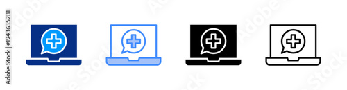 Wallpaper Mural Online Care Multiple Style Icon Set Vector  Torontodigital.ca