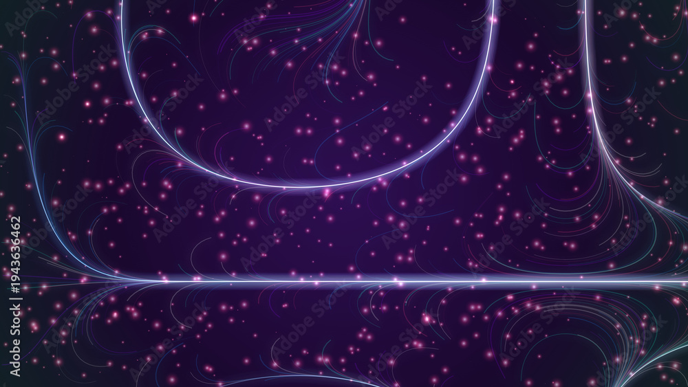 Obraz premium flow abstract background with glowing fluid waves and vibrant 3D energy design