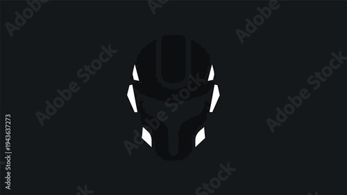 Sleek Black Bicycle Helmet with Reflective Accents.
