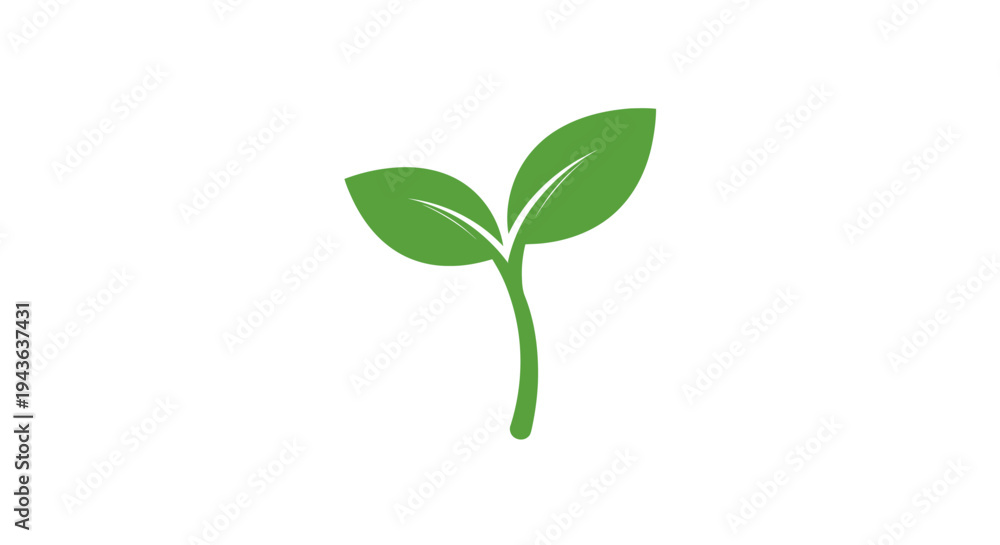 Obraz premium A Symbol of Renewal: A delicate green sprout, emerging from the ground, symbolizes the essence of growth, freshness, and the beginning of new life.