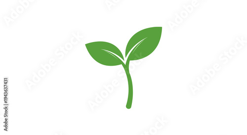 A Symbol of Renewal: A delicate green sprout, emerging from the ground, symbolizes the essence of growth, freshness, and the beginning of new life.