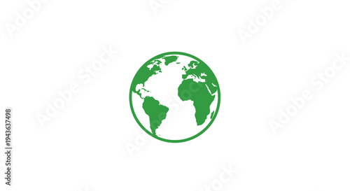 Eco-Friendly Planet: A simple yet powerful illustration of the earth, symbolizing the core of ecological awareness and environmental care.