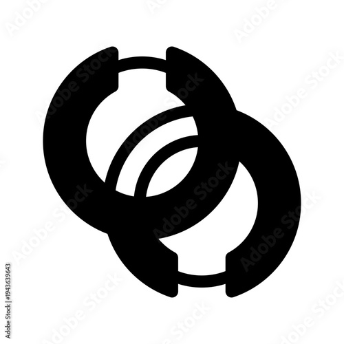 Earrings Icon Vector Symbol Design Illustration