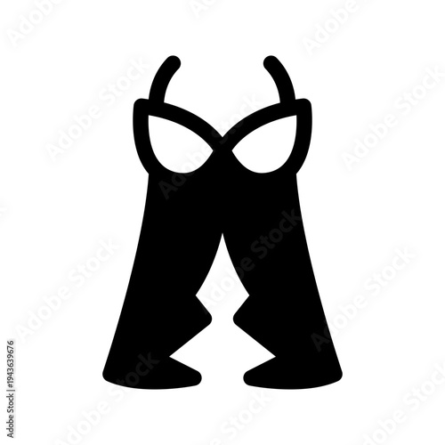 Nightgown Icon Vector Symbol Design Illustration