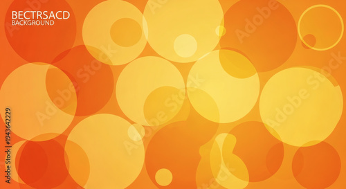 Abstract Overlapping Yellow and Orange Circles Background