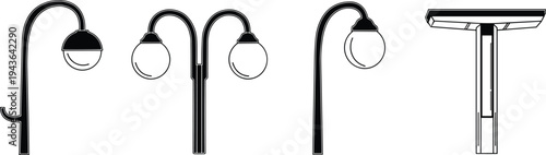 High voltage electric power transmission tower line art illustration, industrial electricity pylon vector silhouettes, energy grid infrastructure icons for engineering and sustainable utility designs.