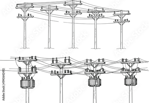 Vector black family silhouette set with father mother and children walking together isolated on white background for community parenting and happy childhood memories concept.
