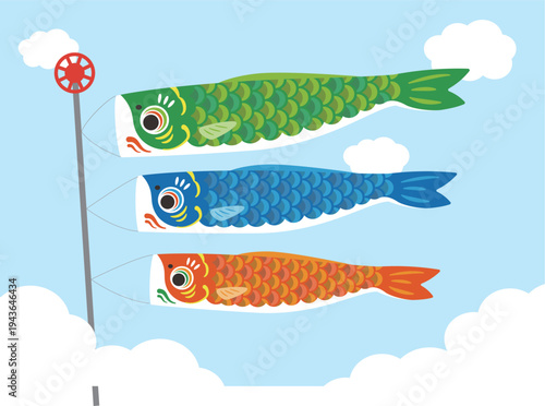 3つのこいのぼり