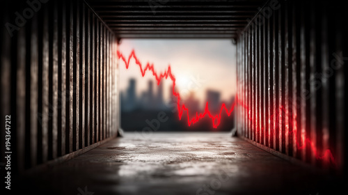 Economic Downturn: A symbol...