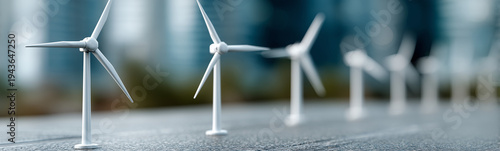 Wind Turbine Array: A close...