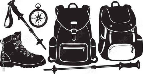 Hiking and camping equipment for outdoor adventure seekers always