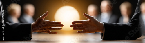 The Handshake in a Business...