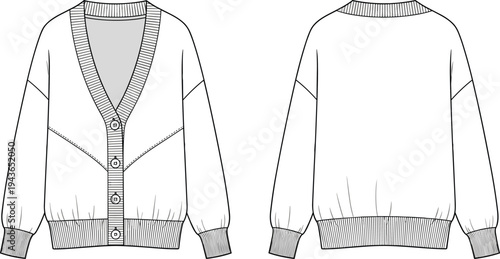 Fashion Vector Illustration Set Featuring Mens Formal Dress Shirt Trousers Cargo Joggers Women's Tank Top Oversized Cardigan and Various Handbags Silhouette Icons for Design Templates