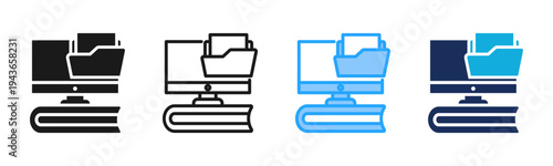 Learning Resources icon set multiple style collection