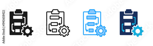 Priority Setting icon set multiple style collection