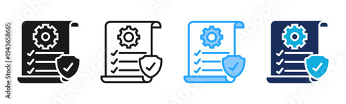 Skill Validation icon set multiple style collection