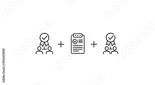 Wallpaper Mural Teamwork and Achievement Icons Representing Success and Collaboration. Torontodigital.ca