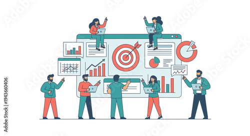 Wallpaper Mural Teamwork and Business Strategy for Achieving Goals. Torontodigital.ca