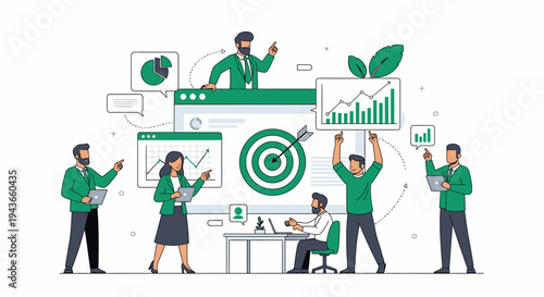 Wallpaper Mural Teamwork and Business Strategy for Achieving Goals. Torontodigital.ca