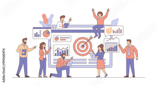 Wallpaper Mural Teamwork and Business Strategy for Achieving Goals. Torontodigital.ca