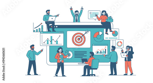 Wallpaper Mural Teamwork and Business Strategy Meeting for Project Success. Torontodigital.ca