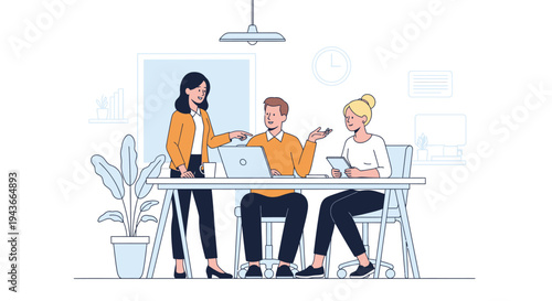 Team Collaboration Meeting Discussion Business People.