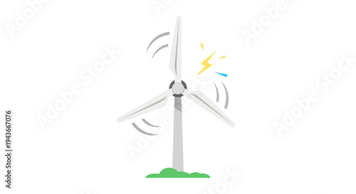 Wind Turbine Generating Clean Energy