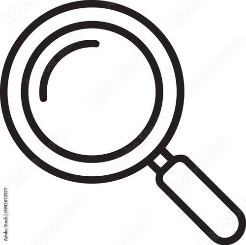 A magnifying glass icon for searching