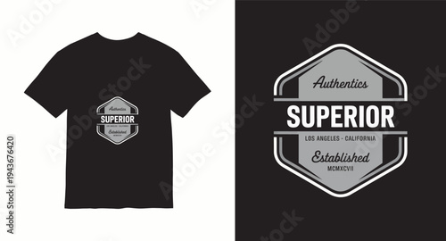 Superior authentics established vintage logo emblem