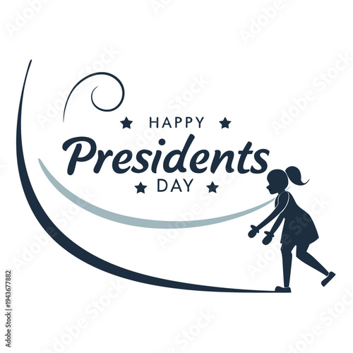 Presidents Day Celebration Graphic Design Element