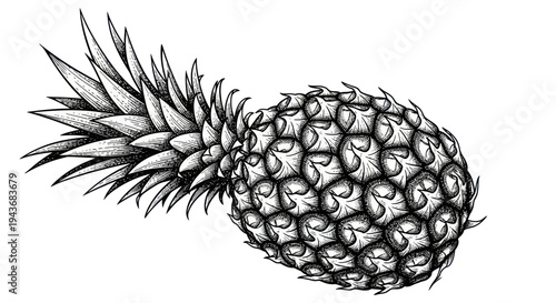Hand-drawn Pineapple Illustration