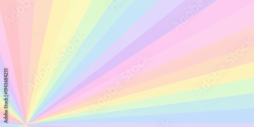 Abstract rainbow background featuring a colorful geometric spectrum pattern with bright gradient stripes and light textures for a seamless vector wallpaper design