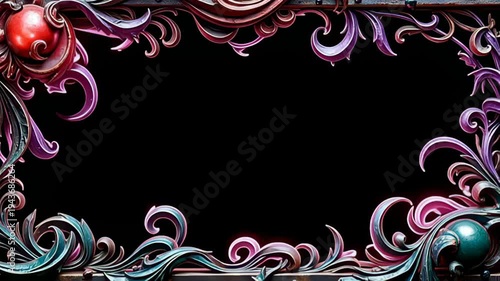 ray from ampere nub of late crimson, the metal industrial march shot form inwards dreary metal dictation attention, embellish with helical flow of luminescent k and smooth violet that curl
