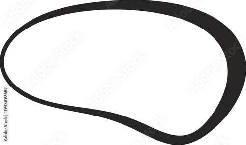 Black rubber belt vector