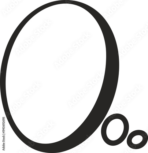 Vector lowercase and uppercase letter O
