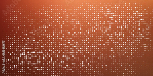Abstract background with warm copper brown and orange halftone dot textures eps10