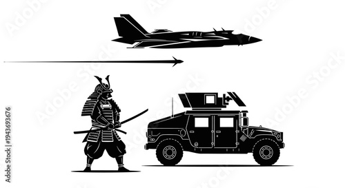 Samurai Warrior, Humvee, and Fighter Jet: Past, Present, and Future of Warfare