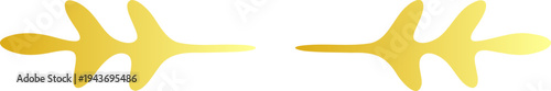Set of 2 yellow bird icons vector