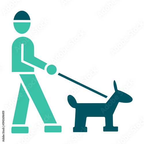 Person Walking With Dog