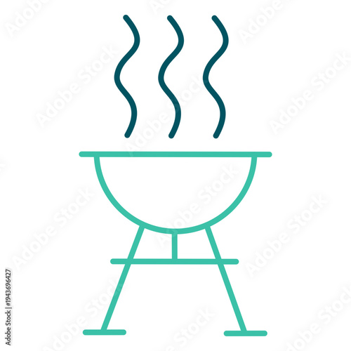BBQ Grill Outline Icon