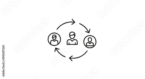 Teamwork and Collaboration Concept with People Icons.