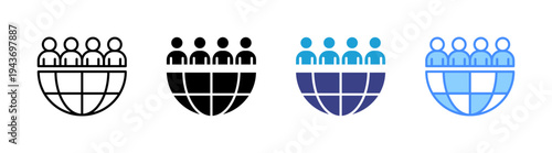 Citizens icon set multiple style collection